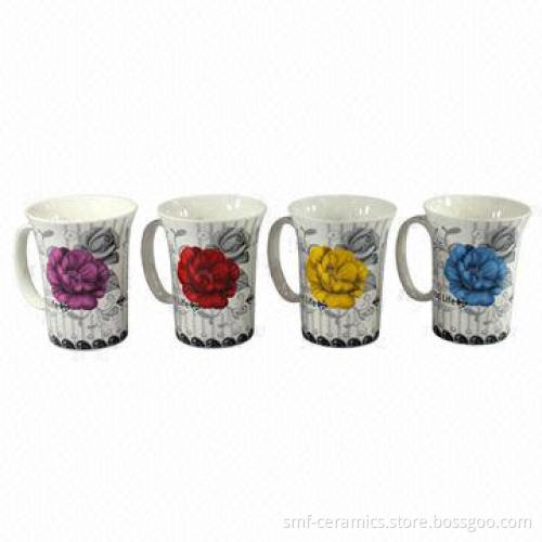12oz New Bone China/Ceramic Mugs, Various Colors Available